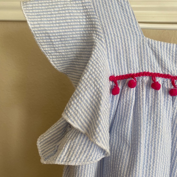 Girls Seersucker Dress - Picture 7 of 9